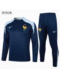 Survetement France 2024 Navy Blue