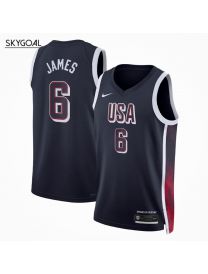 Lebron James Usa 2024 Navy Jjoo París