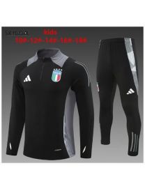 Survetement Italie 2024 Black - Enfants