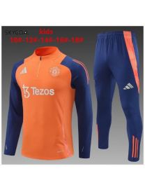 Survetement Manchester United 2024/25 Orange - Enfants