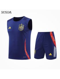 Conjunto De Maillot Del Espagne 2025 Azul Oscura
