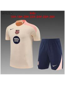 Kit Entrenamiento Fc Barcelona 2025/26 Amarillo Claro-enfants