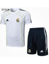 Kit Entrenamiento Real Madrid 2025/26-white With Green