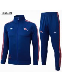 Survetement Arsenal 2025-26-long Zipper Retro Bule