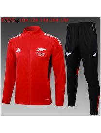 Survetement Arsenal 2025/26red Long Zipper - Enfants