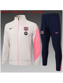 Survetement Fc Barcelona 2025/26 Yellow Long Zipper - Enfants