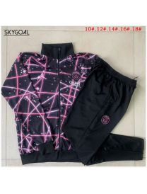 Survetement Psg 2025/26 Black Starry Sky Long Zipper - Enfants