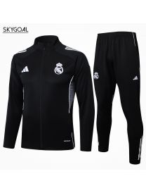 Survetement Real Madrid 2025/26-black Cremallera Larga