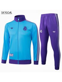 Survetement Real Madrid 2025/26-bule Cremallera Larga