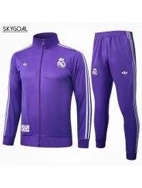 Survetement Real Madrid 2025/26-purple Cremallera Larga