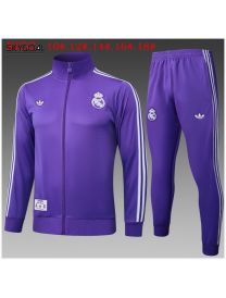 Survetement Real Madrid 2025/26 Purple Long Zipper - Enfants