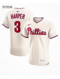 Bryce Harper Philadelphia Phillies Nike Alternate 2 Elite Jersey - Cream