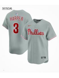 Bryce Harper Philadelphia Phillies Nike Road Limited Jersey - Gray