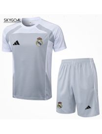 Kit Entrenamiento Real Madrid 2025/26- Gray With White