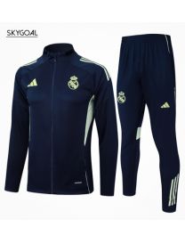 Survetement Real Madrid 2025/26-cyan Bule Cremallera Larga
