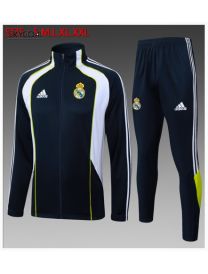Survetement Real Madrid 2025/26-retro Bule Cremallera Larga