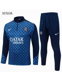 Survetement Psg 2025/26 Blue Half Zipper