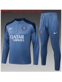 Survetement Psg 2025/26 Gray Half Zipper - Enfants