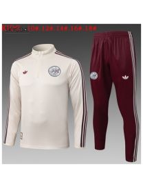 Survetement Ajax 2025/26 Yellow- Half Zip - Enfants