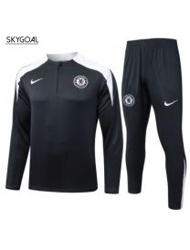 Survetement Chelsea 2025/26 Black Half Zip