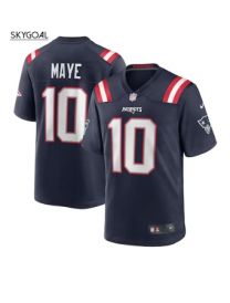 Drake Maye New England Patriots Nike Jersey - Navy