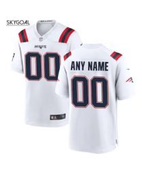New England Patriots Nike Custom Game Jersey - White
