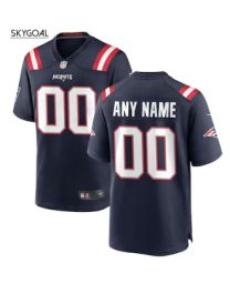 Nike New England Patriots Custom Game Jersey - Navy