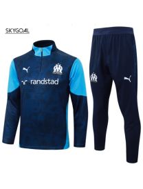 Survetement Olympique Marsella 2025/26- Azul Half Zipper