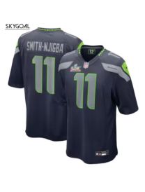 Jaxon Smith-njigba Seattle Seahawks Nike Super Bowl Lx Patch Game Jersey - College Navy