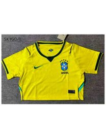 Brésil Domicile 2026 - Cropped Mujer