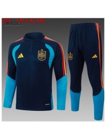 Survetement Espagne 2026 - Dark Bulehalf Zipper