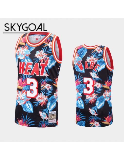 Dwyane Wade Miami Heat - Mitchell & Ness Floral Pack