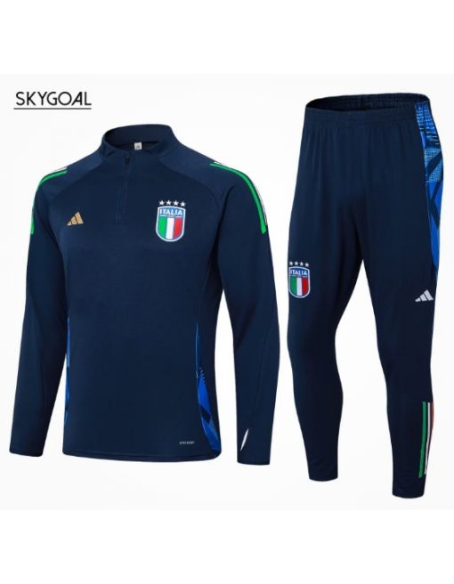 Survetement Italie 2024 Dark Blue