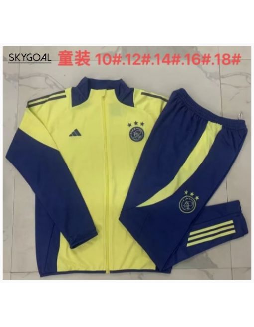 Survetement Ajax 2024/25 Yellow - Enfants