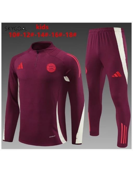 Survetement Bayern Munich 2024/25 Dark Red - Enfants