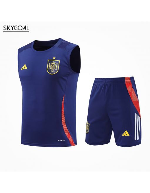 Conjunto De Maillot Del Espagne 2025 Azul Oscura