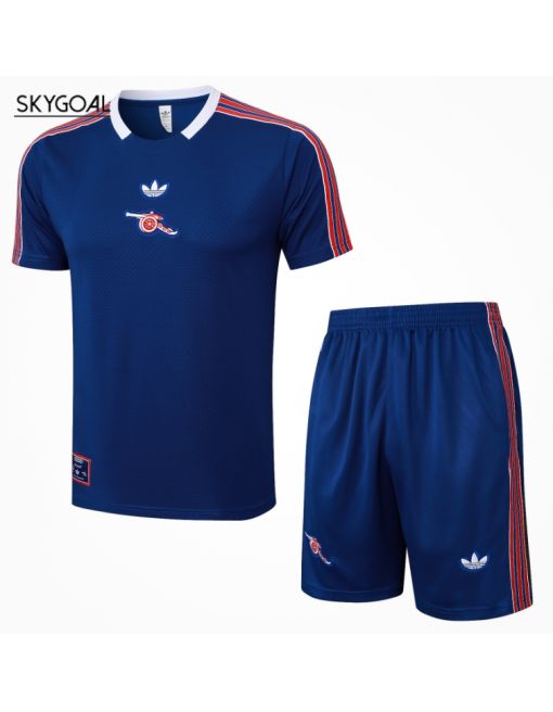 Kit Entrenamiento Arsenal 25/26-retro Azul
