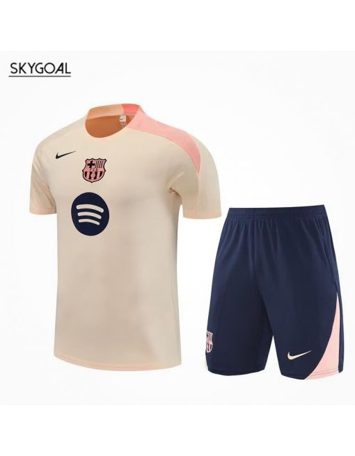 Kit Entrenamiento Fc Barcelona 2025/26 Amarillo Claro
