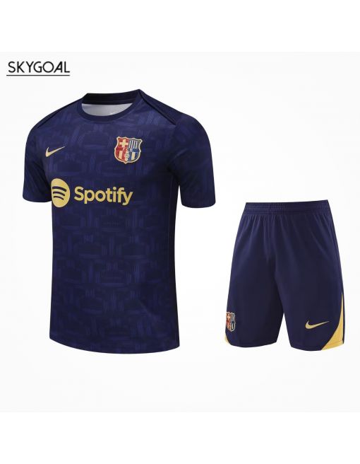 Kit Entrenamiento Fc Barcelona 2025/26 Azul Oscura