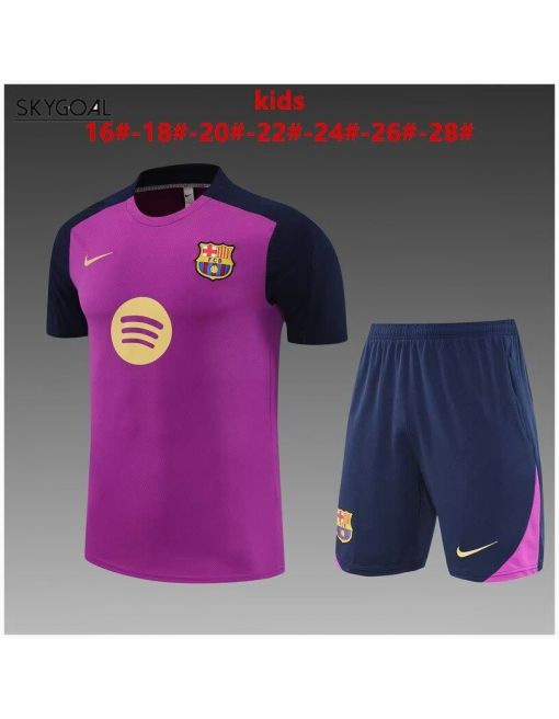 Kit Entrenamiento Fc Barcelona 2025/26 Púrpura-enfants