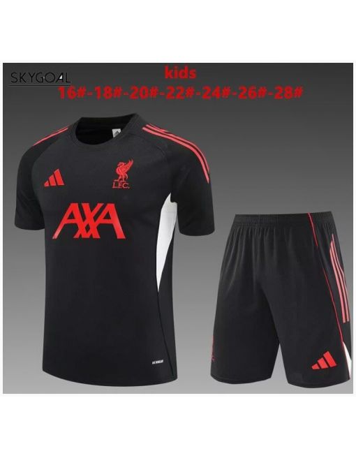 Kit Entrenamiento Liverpool Fc 2025/26 Black-enfants