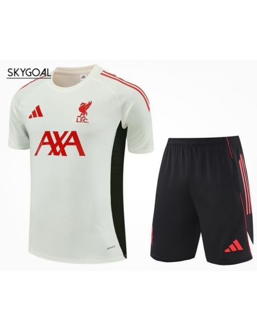 Kit Entrenamiento Liverpool Fc 2025/26 White