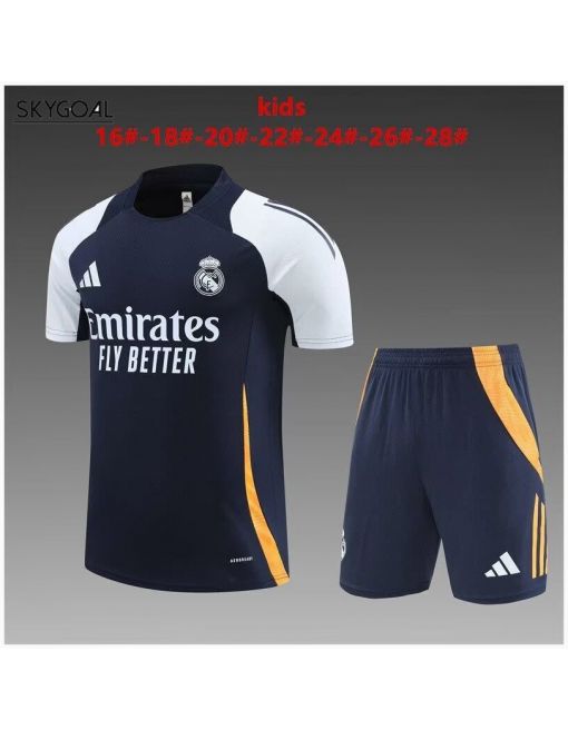 Kit Entrenamiento Real Madrid 2024/25 Azul Oscuro-enfants