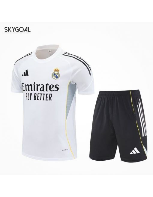 Kit Entrenamiento Real Madrid 2025/26 Blanco