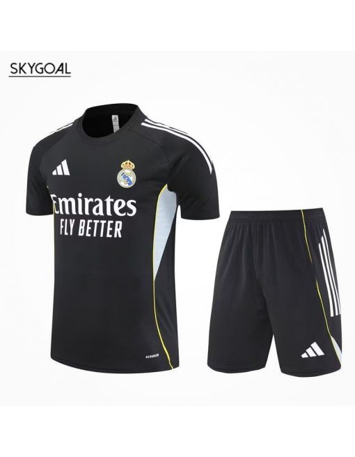 Kit Entrenamiento Real Madrid 2025/26 Negra