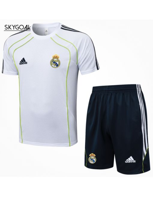 Kit Entrenamiento Real Madrid 2025/26-white With Green
