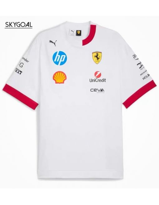 Maillot Ferrari 2025-white