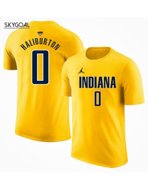 Maillot Indiana Pacers-tyrese Haliburton Yellow