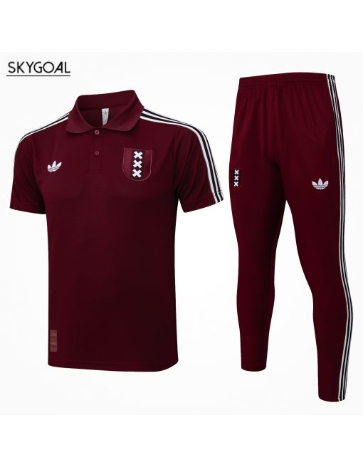 Polo Pantalones Ajax 2025/26-rojo