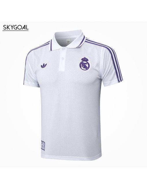 Polo Real Madrid Maillot 2025/26-white